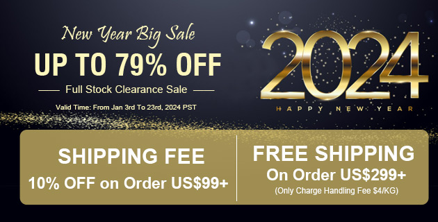 New Year Big Sale Up To 79% OFF + Free Shipping